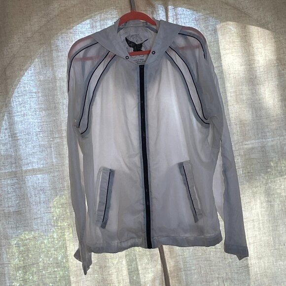 Translucent White Windbreaker Mens - Picture 1 of 15